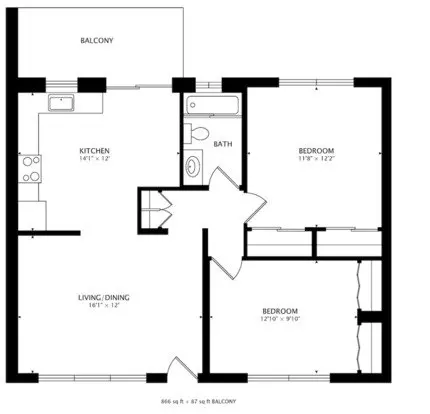 Midway Manor Apts. Apartment for rent in San Leandro, CA
