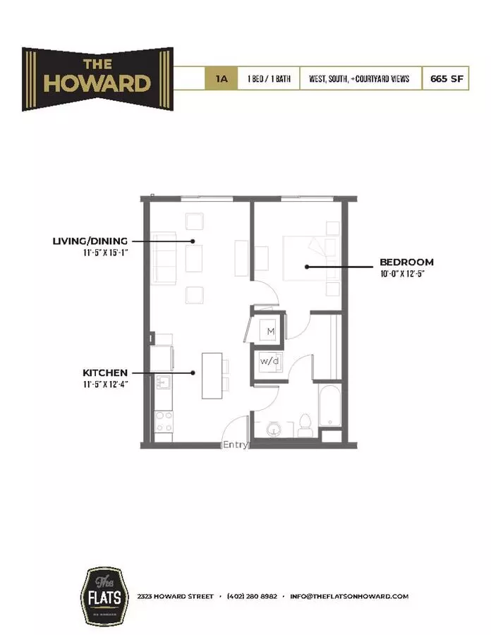 The Howard Apartment for rent in Omaha, NE