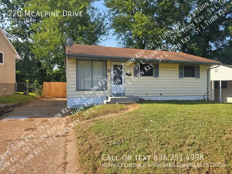 220 Mcalpine Dr House for rent in St Louis, MO