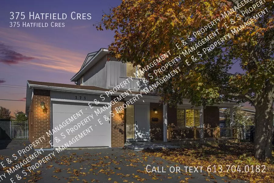 375 Hatfield Cres House for rent in Ottawa, ON