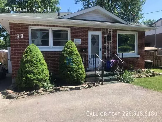 39 B Kelvin Ave Apartment for rent in Kitchener, ON