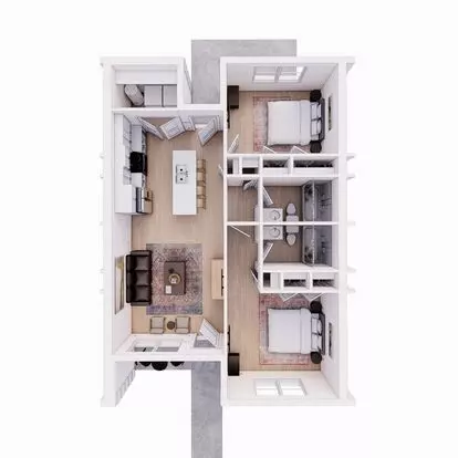 Brookland Flats Luxe Living Experience: Two-bedroom Apartment for rent in Jonesboro, AR
