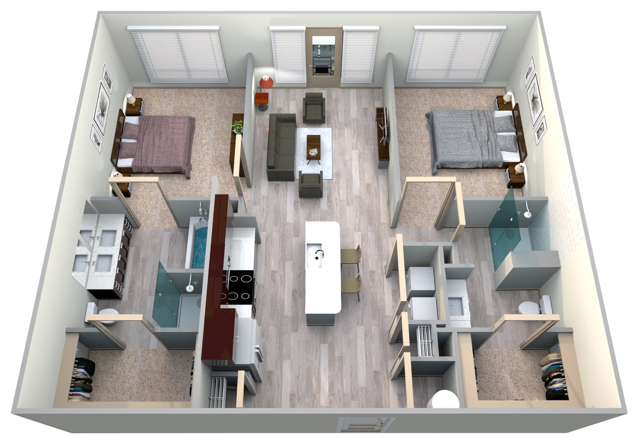 2 Bedrooms 2 Bathrooms Apartment for rent at Azure Houston Apartments in Houston, TX