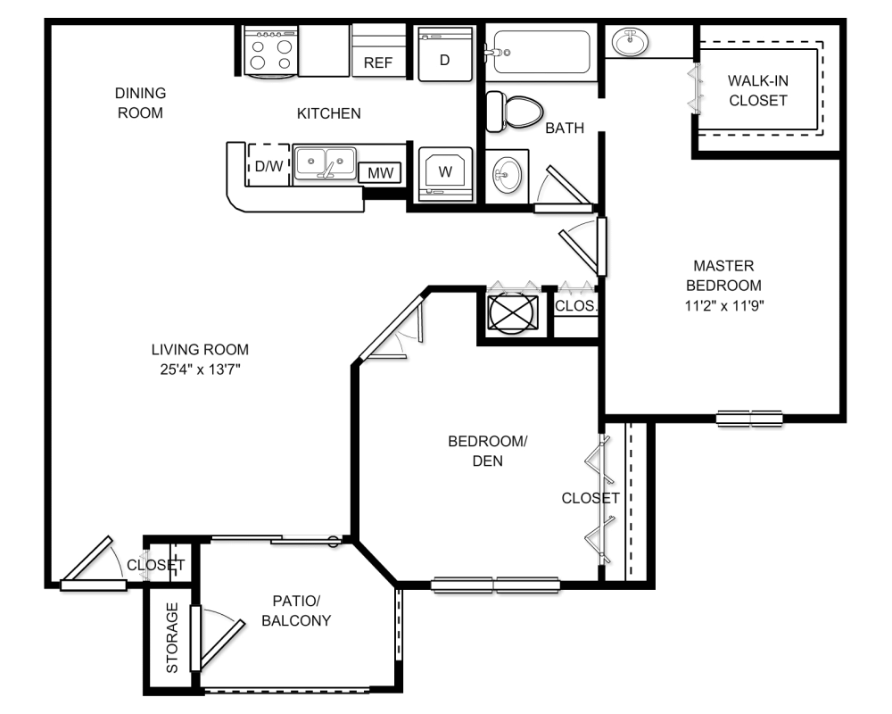 2 Bedrooms 1 Bathroom Apartment for rent at Lakewood Place in Brandon, FL