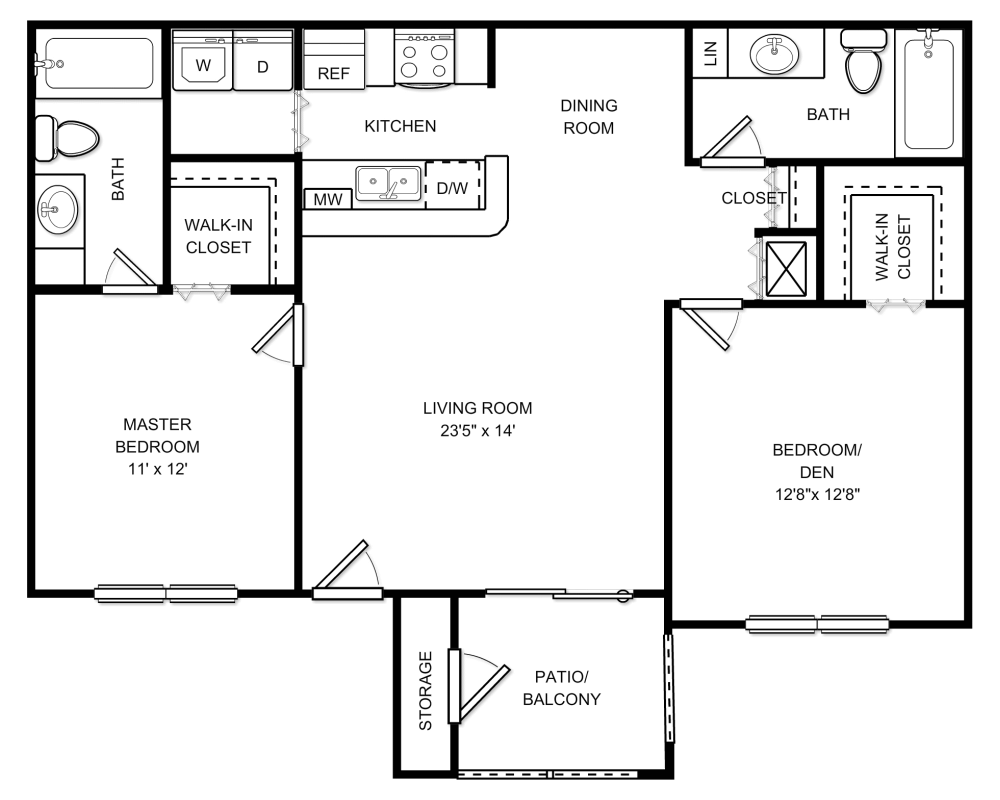2 Bedrooms 2 Bathrooms Apartment for rent at Lakewood Place in Brandon, FL