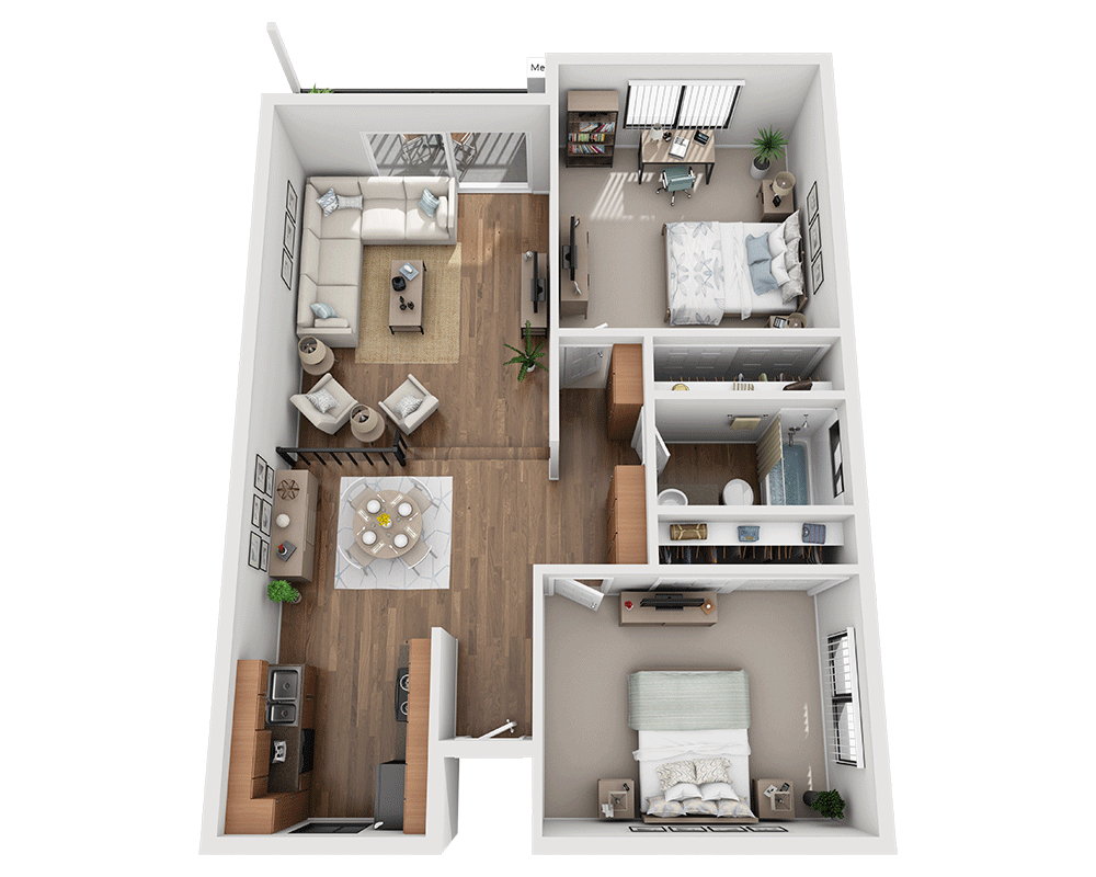 2 Bedrooms 1 Bathroom Apartment for rent at Missions at Back Bay in Costa Mesa, CA