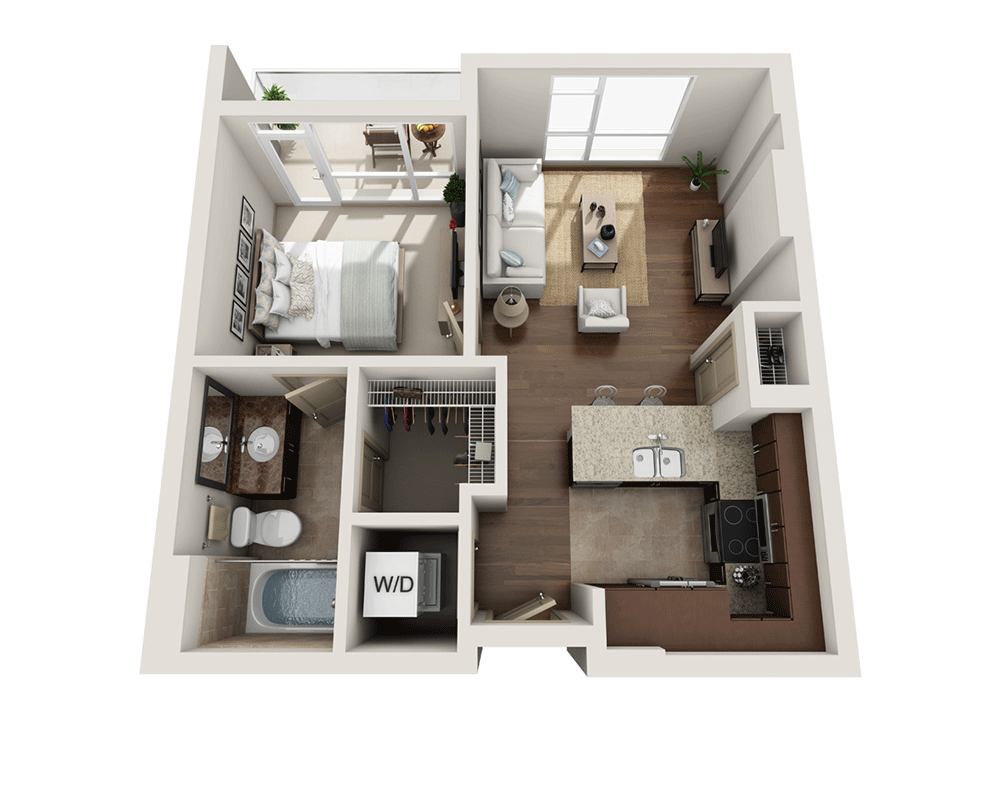 1 Bedroom 1 Bathroom Apartment for rent at Strata in San Diego, CA