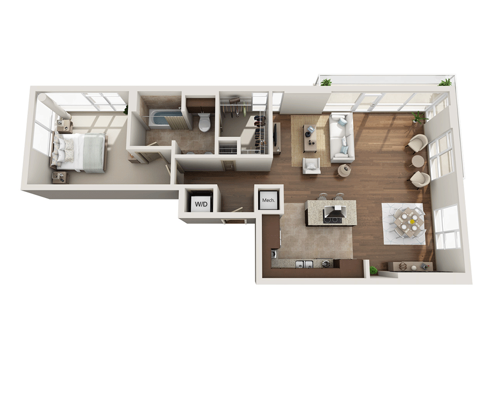 1 Bedroom 1 Bathroom Apartment for rent at Strata in San Diego, CA