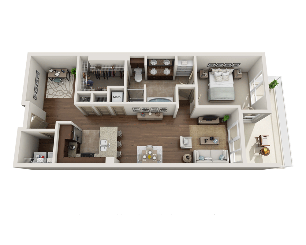 1 Bedroom 1 Bathroom Apartment for rent at Strata in San Diego, CA