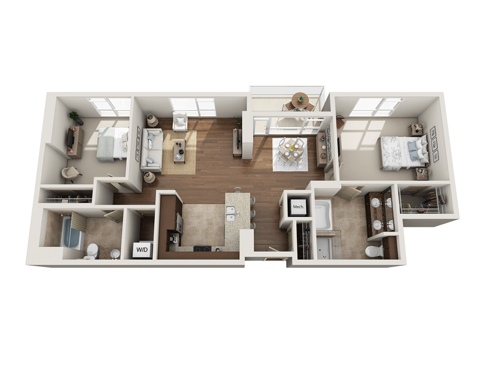 2 Bedrooms 2 Bathrooms Apartment for rent at Strata in San Diego, CA