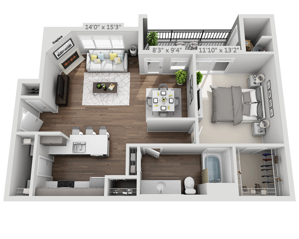 1 Bedroom 1 Bathroom Apartment for rent at Windemere at Sycamore Highlands in Riverside, CA