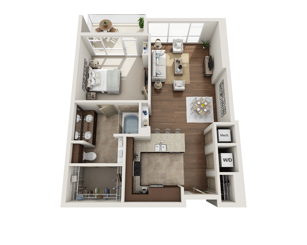 1 Bedroom 1 Bathroom Apartment for rent at Strata in San Diego, CA