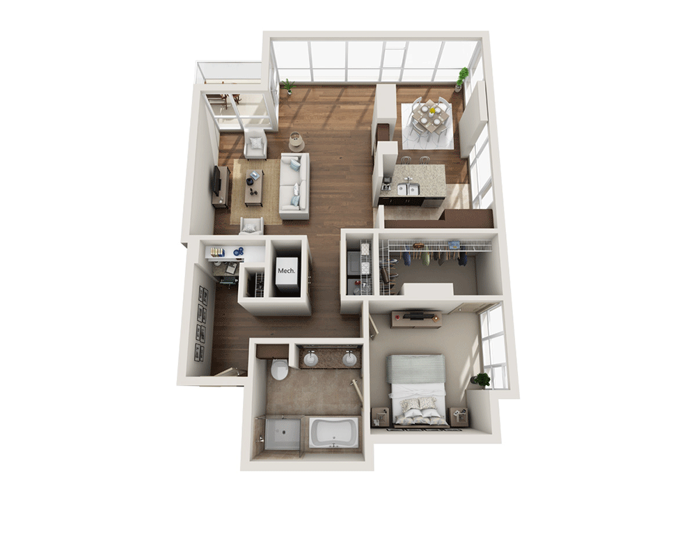 1 Bedroom 1 Bathroom Apartment for rent at Strata in San Diego, CA