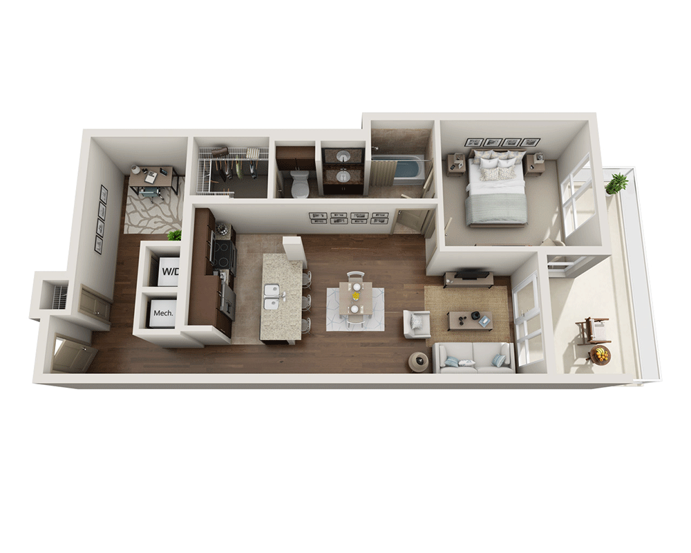 1 Bedroom 1 Bathroom Apartment for rent at Strata in San Diego, CA