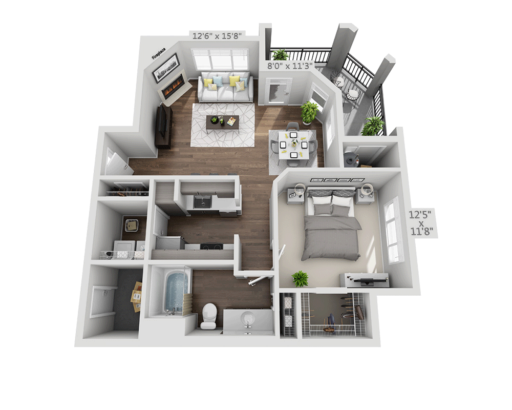 1 Bedroom 1 Bathroom Apartment for rent at Windemere at Sycamore Highlands in Riverside, CA