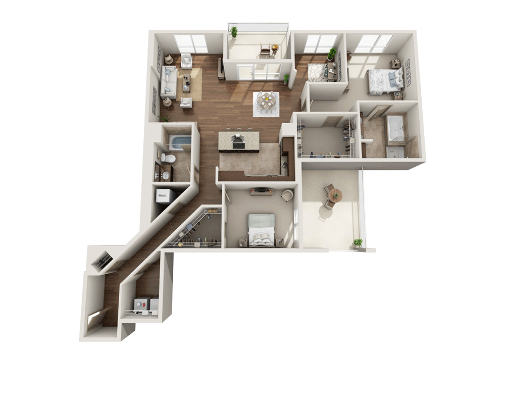 2 Bedrooms 2 Bathrooms Apartment for rent at Strata in San Diego, CA