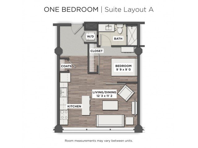 1 Bedroom 1 Bathroom Apartment for rent at The Julian in Columbus, OH