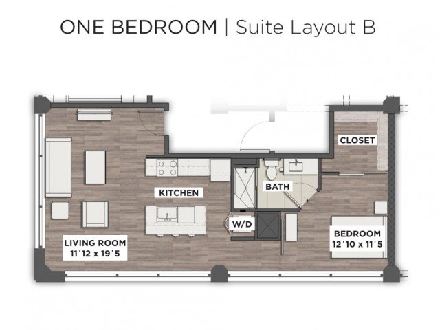 1 Bedroom 1 Bathroom Apartment for rent at The Julian in Columbus, OH