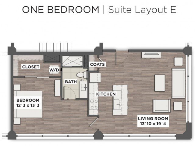 1 Bedroom 1 Bathroom Apartment for rent at The Julian in Columbus, OH
