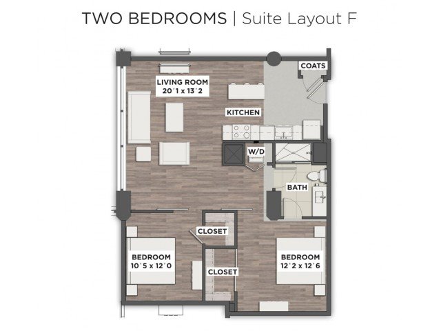 2 Bedrooms 1 Bathroom Apartment for rent at The Julian in Columbus, OH
