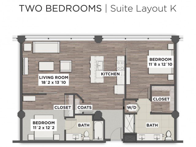 2 Bedrooms 2 Bathrooms Apartment for rent at The Julian in Columbus, OH