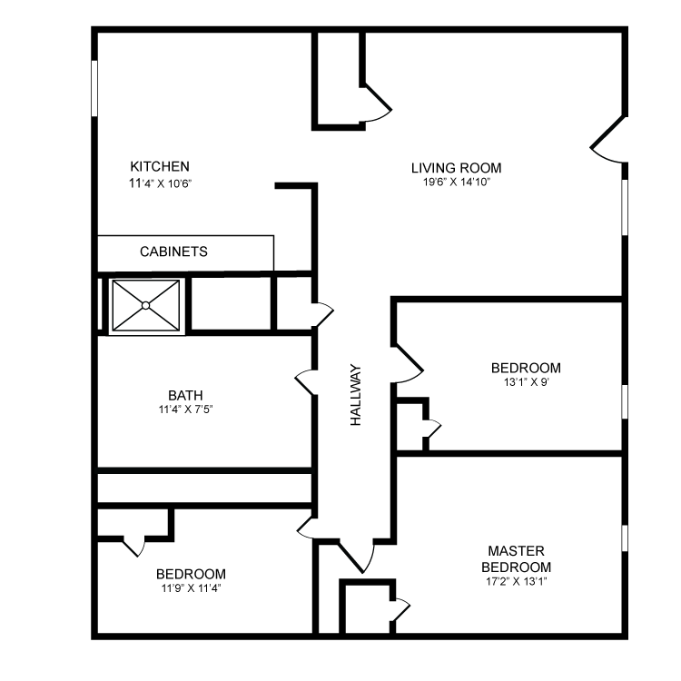 3 Bedrooms 1 Bathroom Apartment for rent at Bradford Village in Bradford, VT