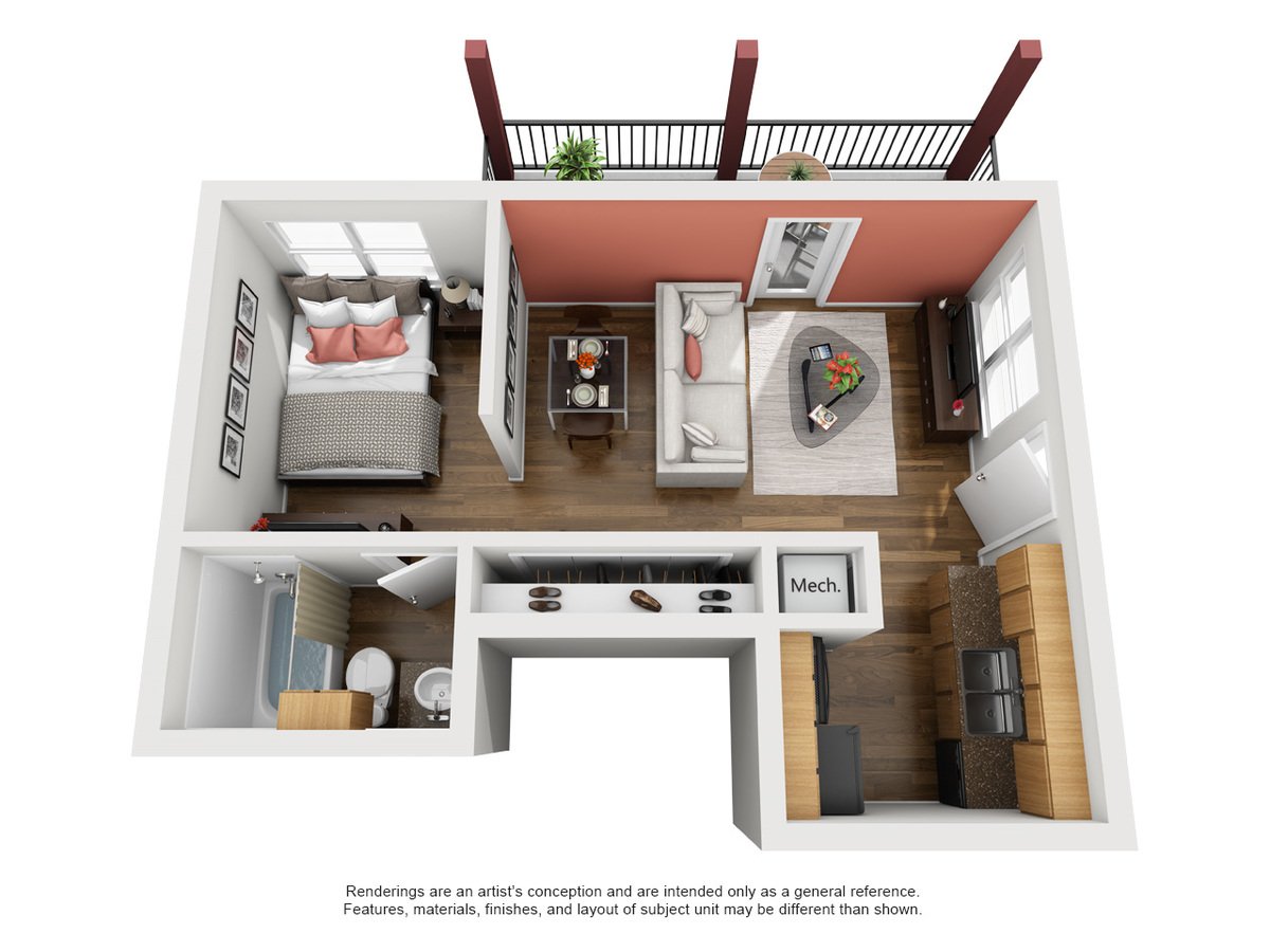 Studio 1 Bathroom Apartment for rent at The Lodge At Timberhill in San Antonio, TX