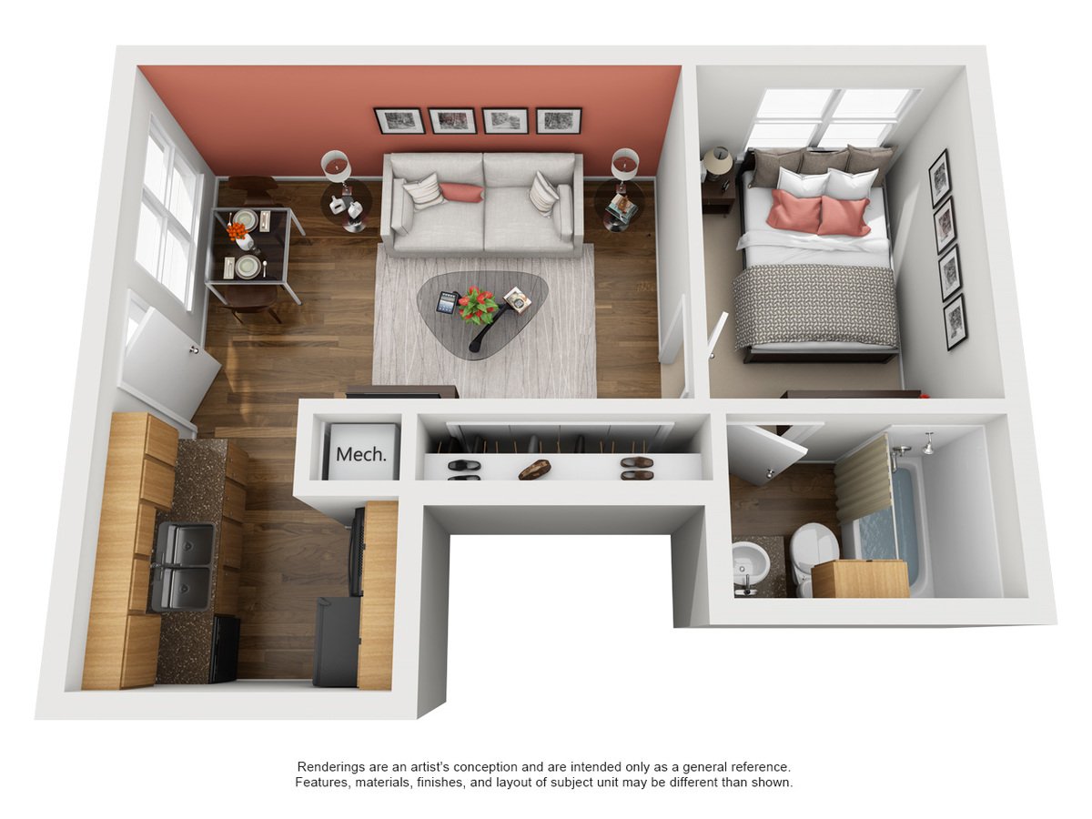 1 Bedroom 1 Bathroom Apartment for rent at The Lodge At Timberhill in San Antonio, TX