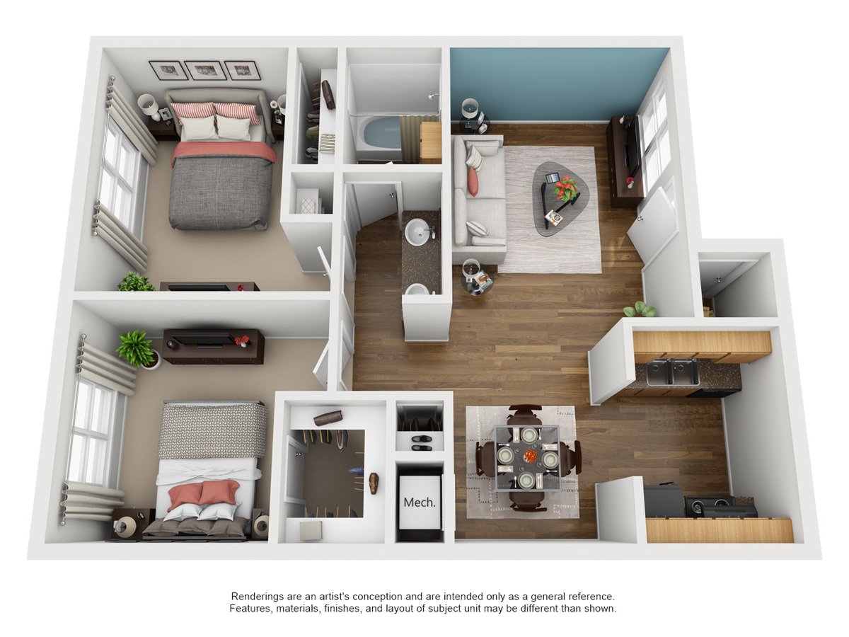 2 Bedrooms 1 Bathroom Apartment for rent at The Lodge At Timberhill in San Antonio, TX