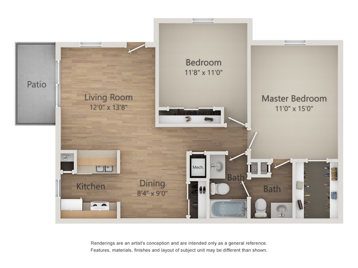 2 Bedrooms 2 Bathrooms Apartment for rent at Woodway Apartments in San Antonio, TX