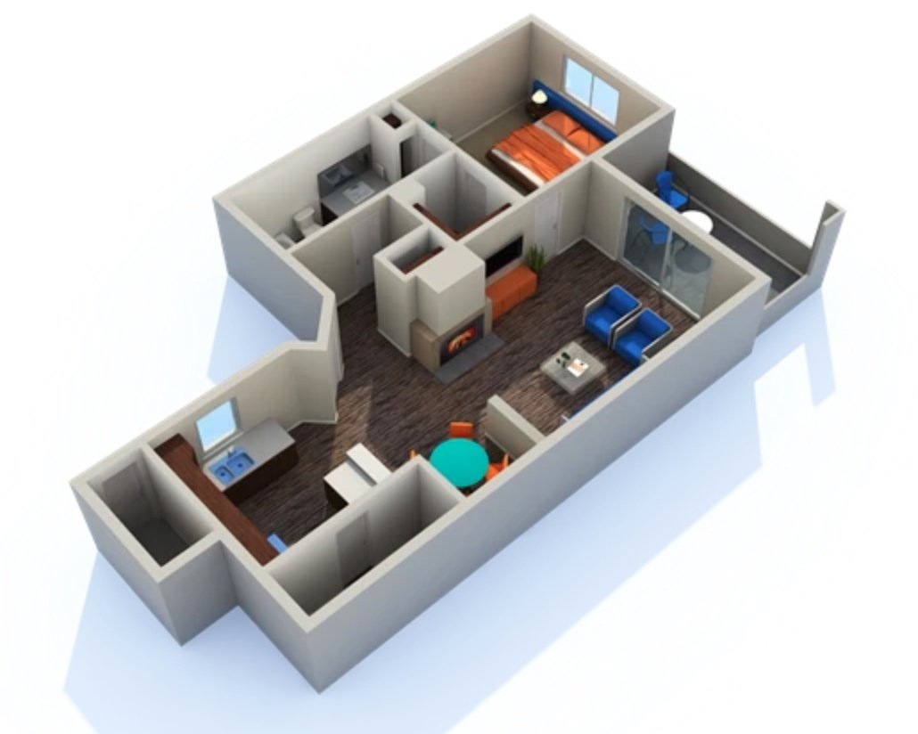 1 Bedroom 1 Bathroom Apartment for rent at Carlyle Townhomes in Phoenix, AZ