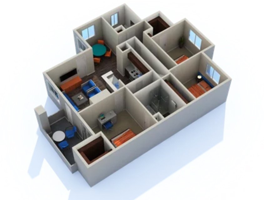 3 Bedrooms 2 Bathrooms Apartment for rent at Carlyle Townhomes in Phoenix, AZ