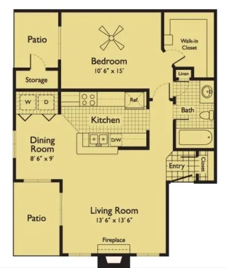 1 Bedroom 1 Bathroom Apartment for rent at Serafina At South Mountain in Phoenix, AZ