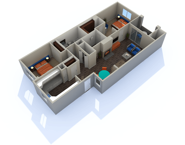 2 Bedrooms 2 Bathrooms Apartment for rent at Carlyle at South Mountain Apartments in Phoenix, AZ