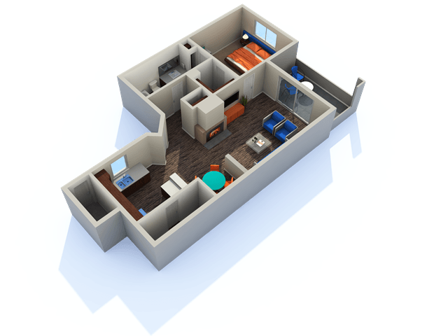 1 Bedroom 1 Bathroom Apartment for rent at Carlyle Townhomes in Phoenix, AZ