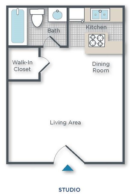 Studio 1 Bathroom Apartment for rent at 2025 West Apartment Homes in Phoenix, AZ