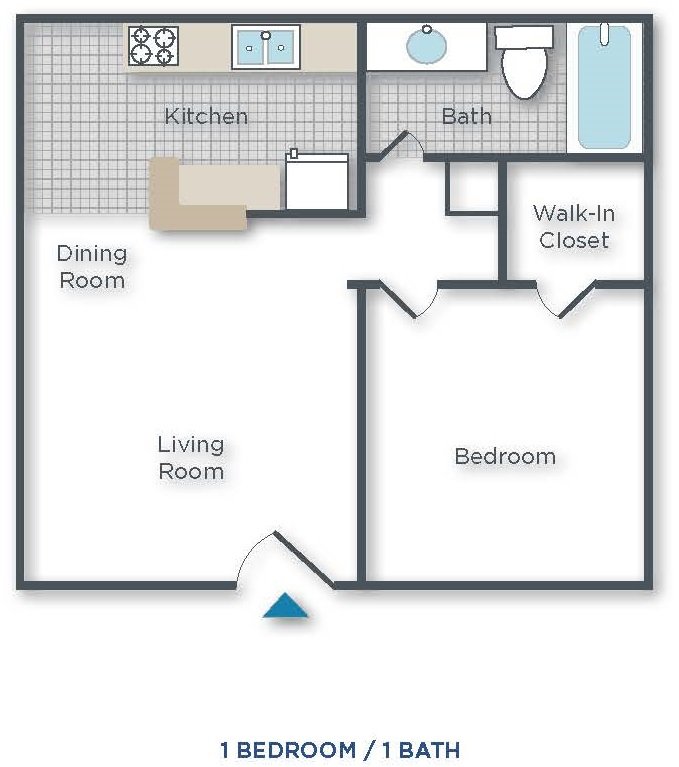 1 Bedroom 1 Bathroom Apartment for rent at 2025 West Apartment Homes in Phoenix, AZ
