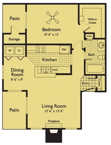 1 Bedroom 1 Bathroom Apartment for rent at Serafina at South Mountain in Phoenix, AZ