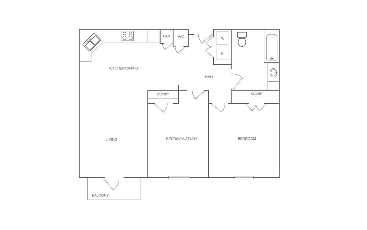 2 Bedrooms 1 Bathroom Apartment for rent at Pepper Tree Manor in Houston, TX