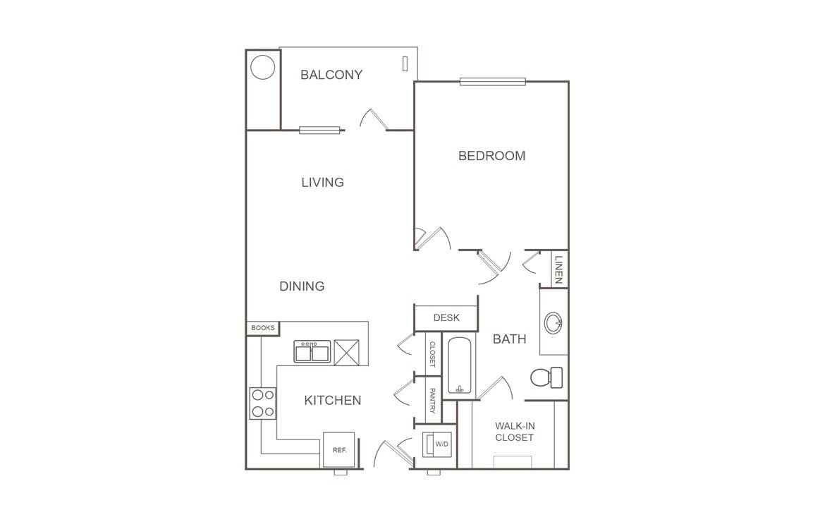 1 Bedroom 1 Bathroom Apartment for rent at Orchard At Westchase in Houston, TX