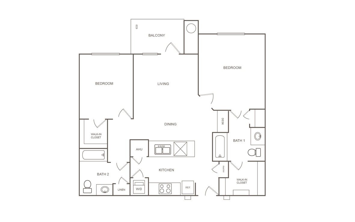 2 Bedrooms 2 Bathrooms Apartment for rent at Orchard At Westchase in Houston, TX