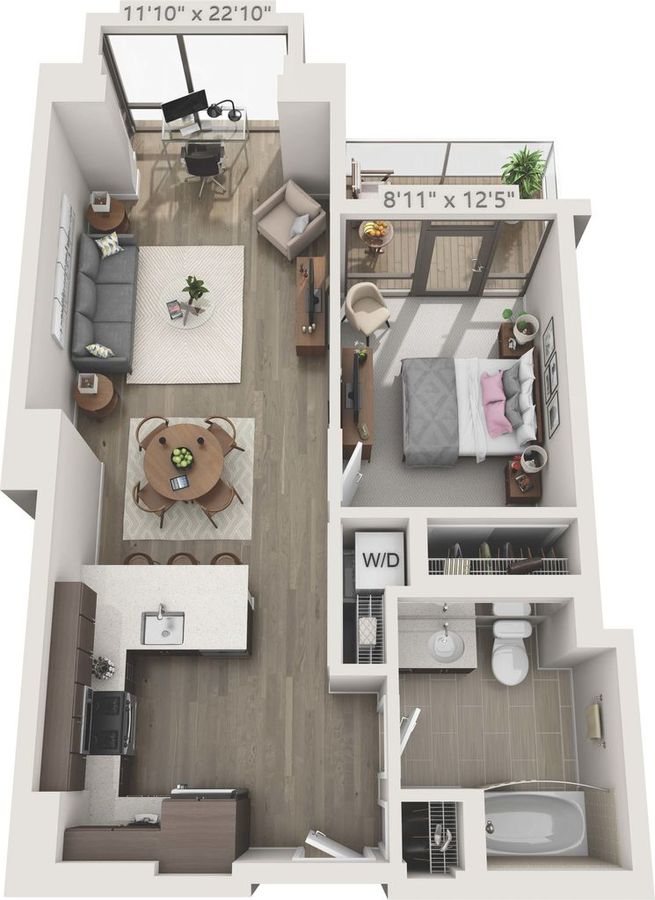1 Bedroom 1 Bathroom Apartment for rent at 150 Van Ness in San Francisco, CA