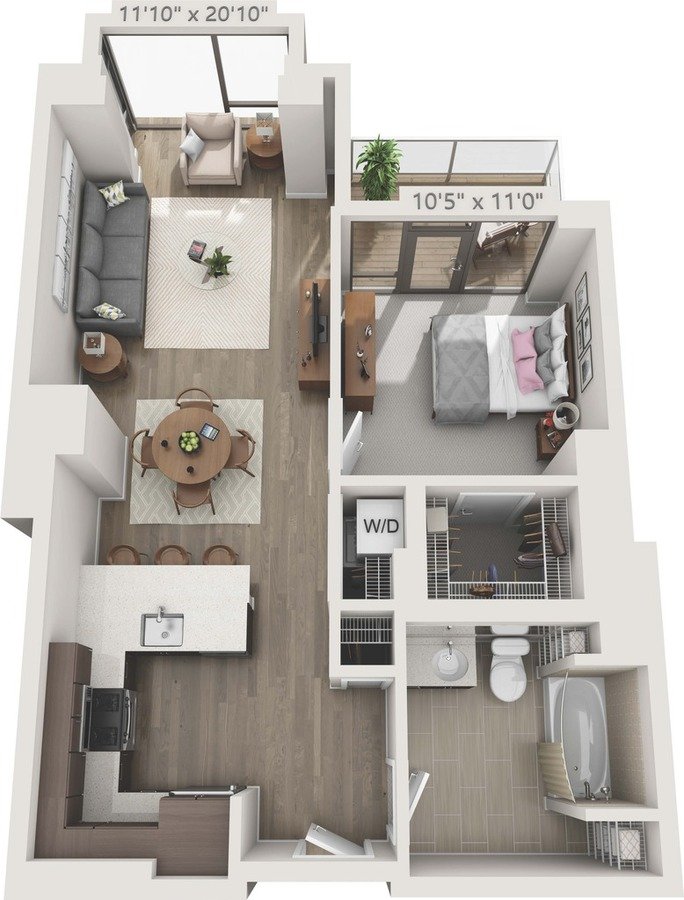 1 Bedroom 1 Bathroom Apartment for rent at 150 Van Ness in San Francisco, CA