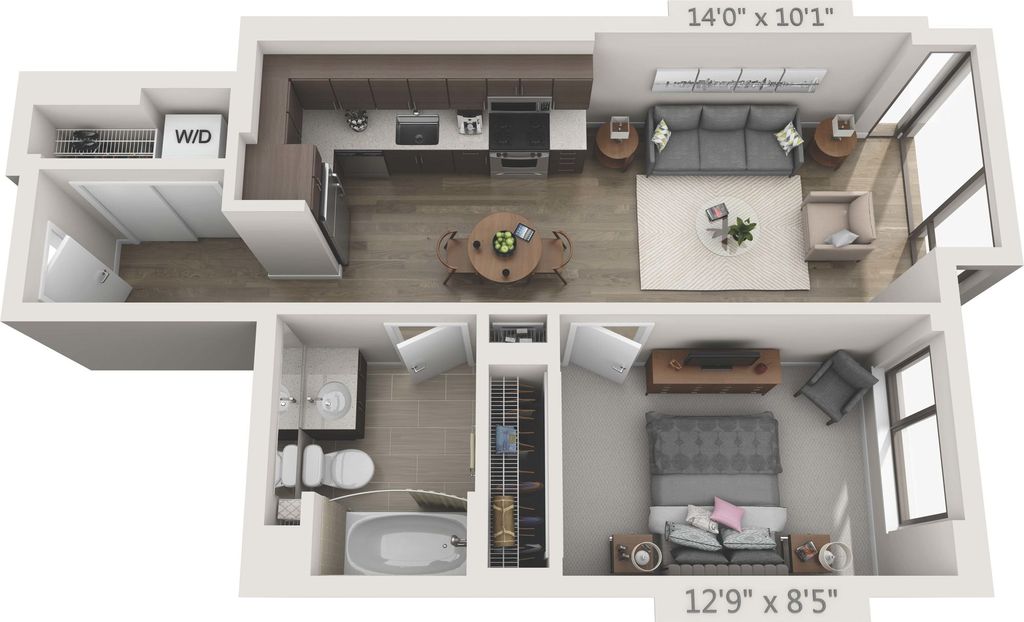 1 Bedroom 1 Bathroom Apartment for rent at 150 Van Ness in San Francisco, CA