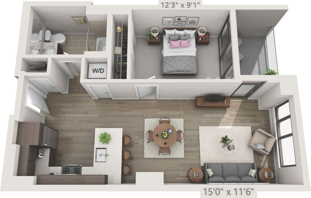 1 Bedroom 1 Bathroom Apartment for rent at 150 Van Ness in San Francisco, CA