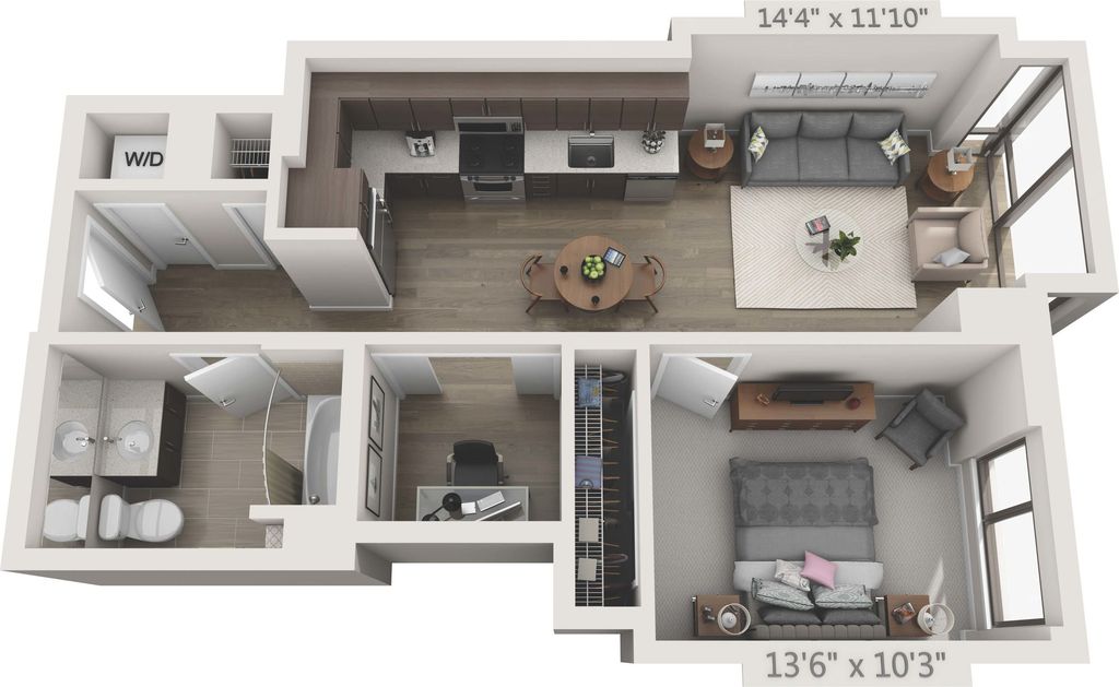 1 Bedroom 1 Bathroom Apartment for rent at 150 Van Ness in San Francisco, CA