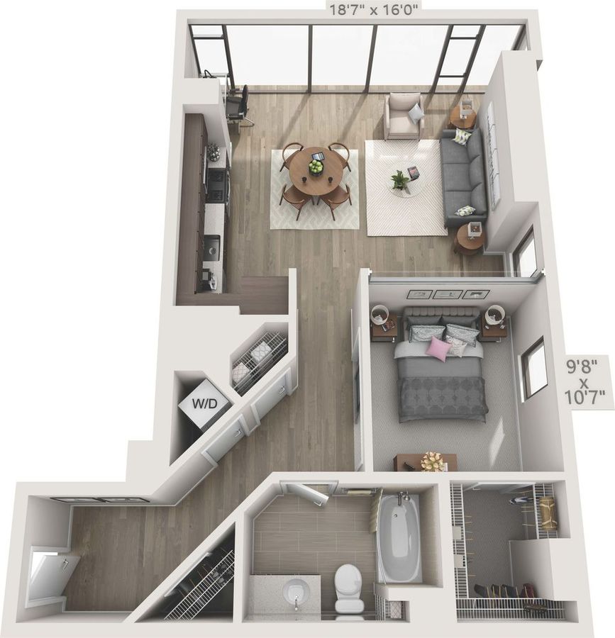 1 Bedroom 1 Bathroom Apartment for rent at 150 Van Ness in San Francisco, CA