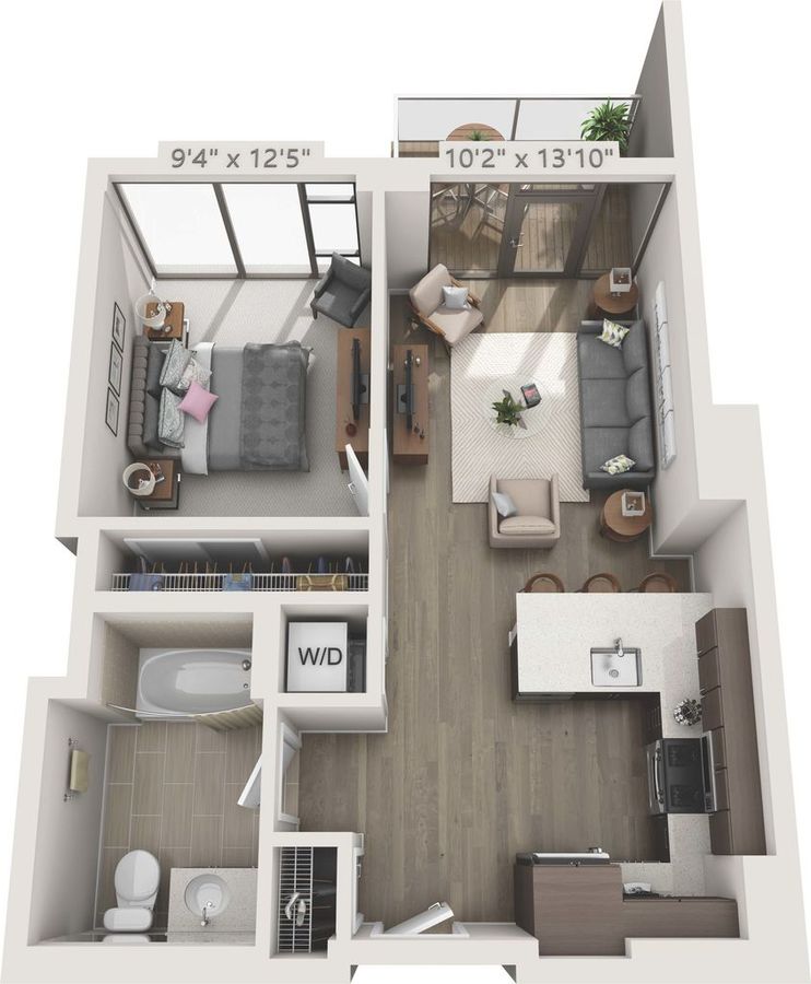 1 Bedroom 1 Bathroom Apartment for rent at 150 Van Ness in San Francisco, CA