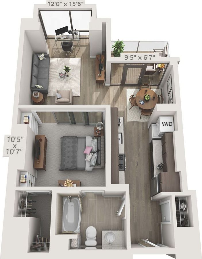1 Bedroom 1 Bathroom Apartment for rent at 150 Van Ness in San Francisco, CA