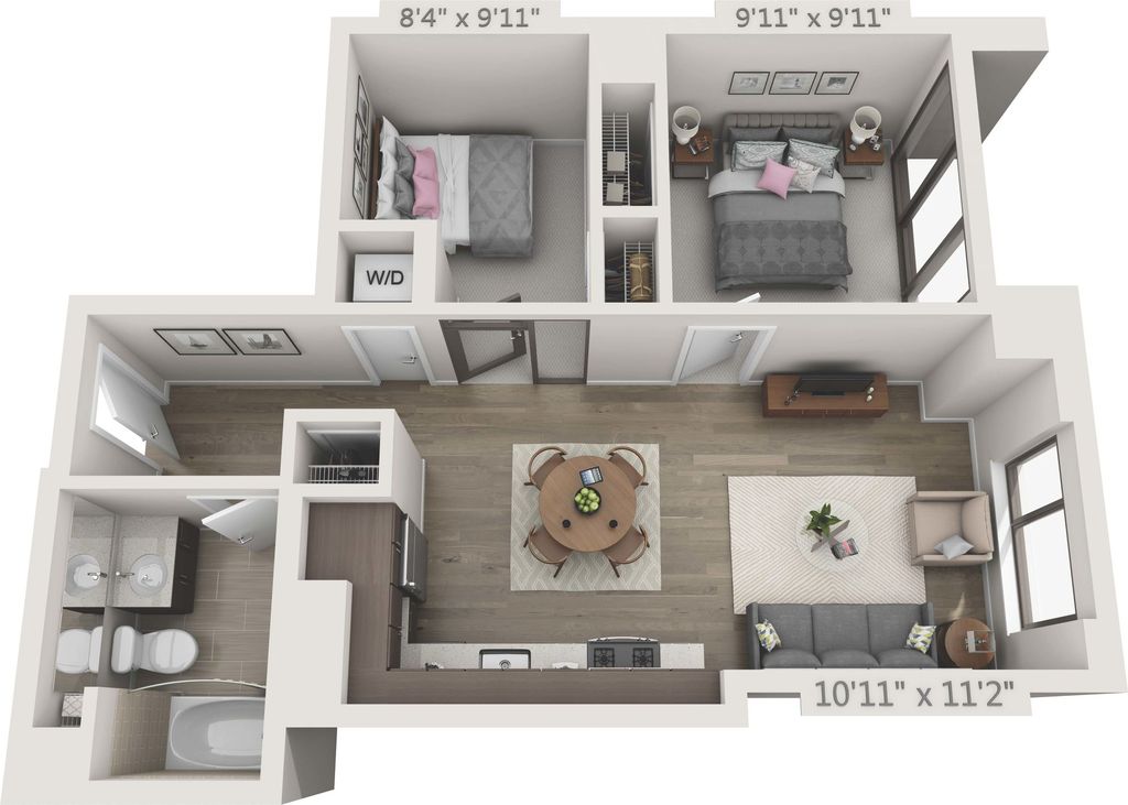 2 Bedrooms 1 Bathroom Apartment for rent at 150 Van Ness in San Francisco, CA